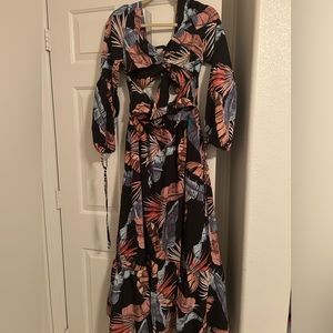 Beautiful brand new floral full length dress.
